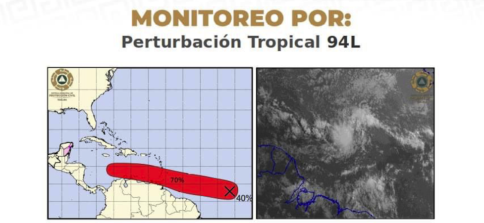 Mantiene Quintana Roo vigilancia a perturbación tropical