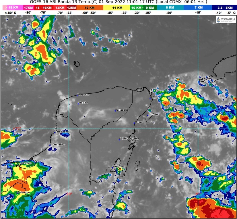 ¡Aguas! Pronostican lluvias muy fuertes en Quintana Roo