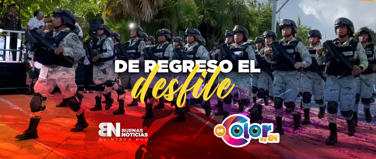 Video: Regresa a Cancún desfile cívico militar; conoce los detalles