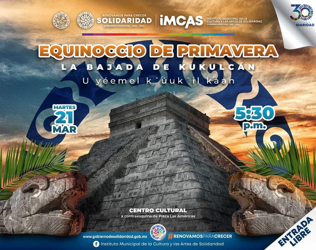 Gobierno de Solidaridad invita a ceremonia ‘Bajada de Kukulcán’