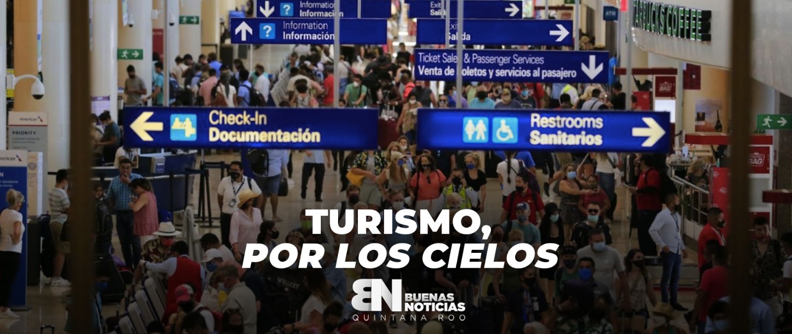 ‘En las nubes’, movilidad de pasajeros en aeropuerto de Cancún