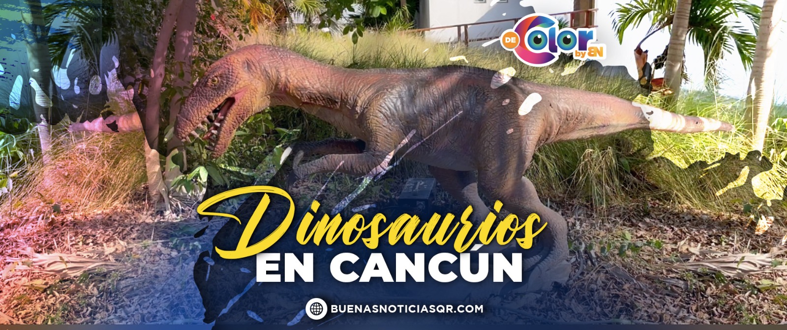 VIDEO: Dinosaurios llegan a Cancún; tienes que visitarlos