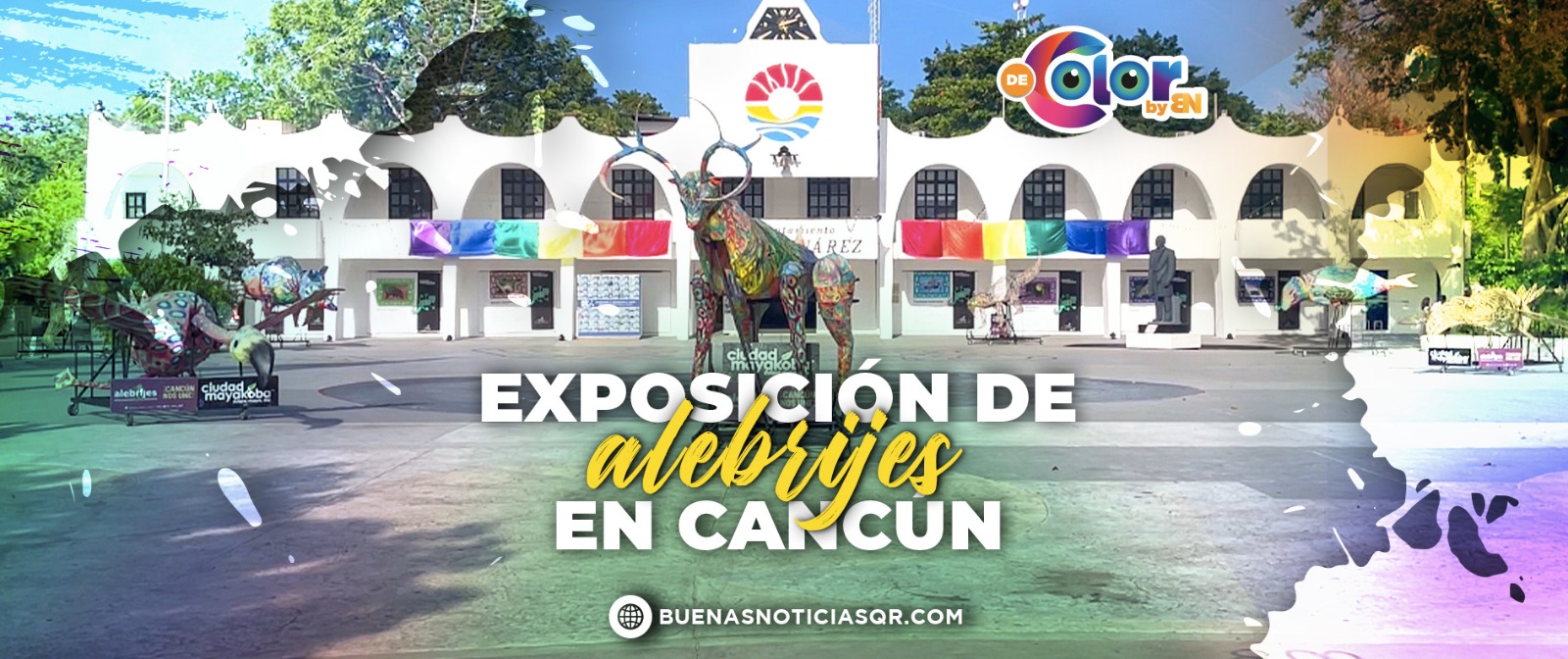 Alebrijes monumentales cautivan a cancunenses (VIDEO)