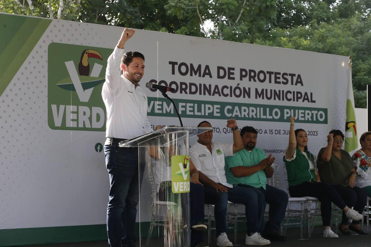 Unidad y organización, los pilares del Verde en Quintana Roo