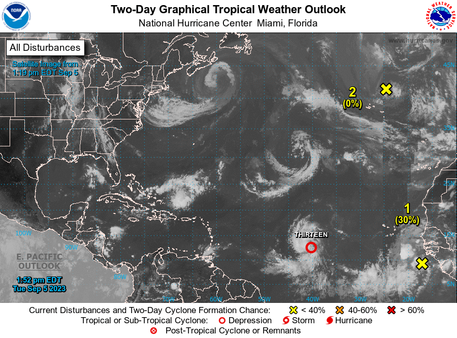Monitorea Quintana Roo nueva depresión tropical en el Atlántico