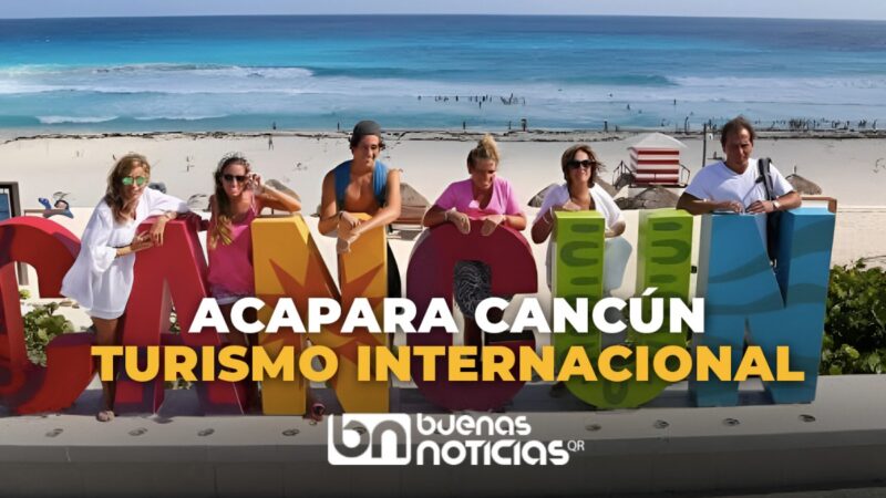 Recibe Cancún 46.6% de viajeros internacionales en México