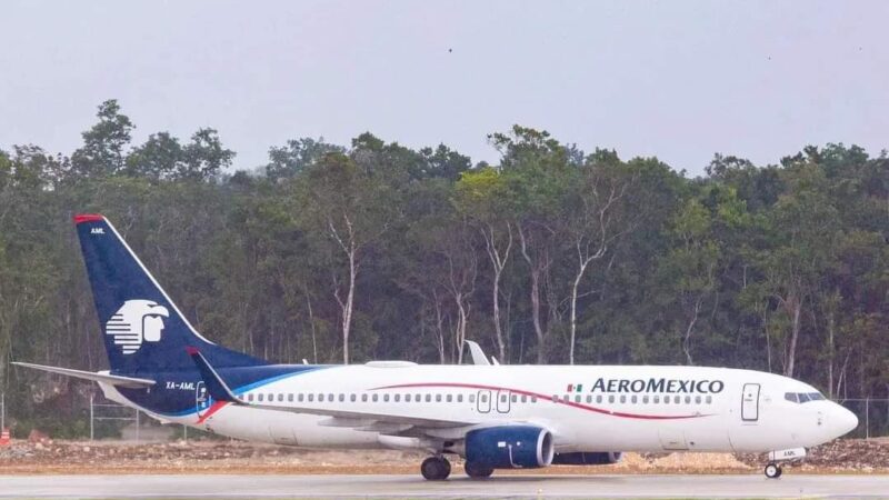 “Calienta motores” aeropuerto de Tulum; aterriza vuelo de prueba
