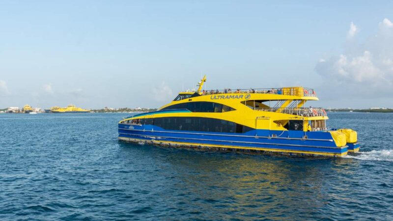 Horarios y costos del ferry en Riviera Maya  por fiestas decembrinas