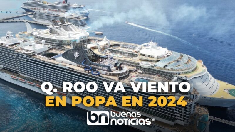 Tiene Quintana Roo el mayor arribo de cruceros en era post Covid