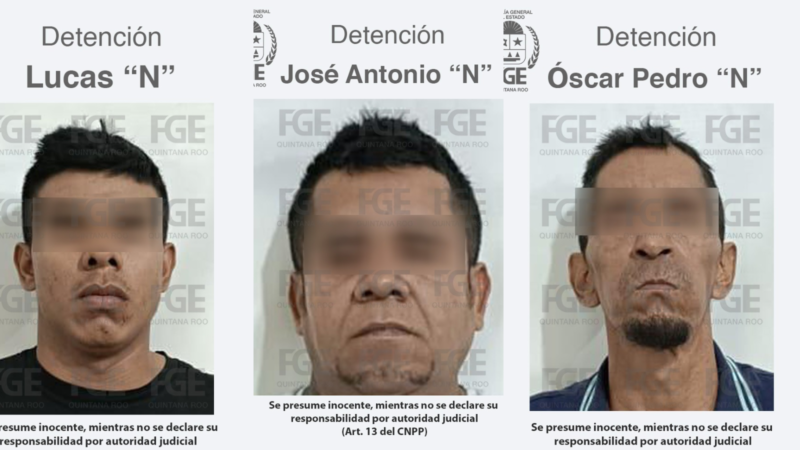 Capturan a presuntos asesinos de mototaxista en Cancún