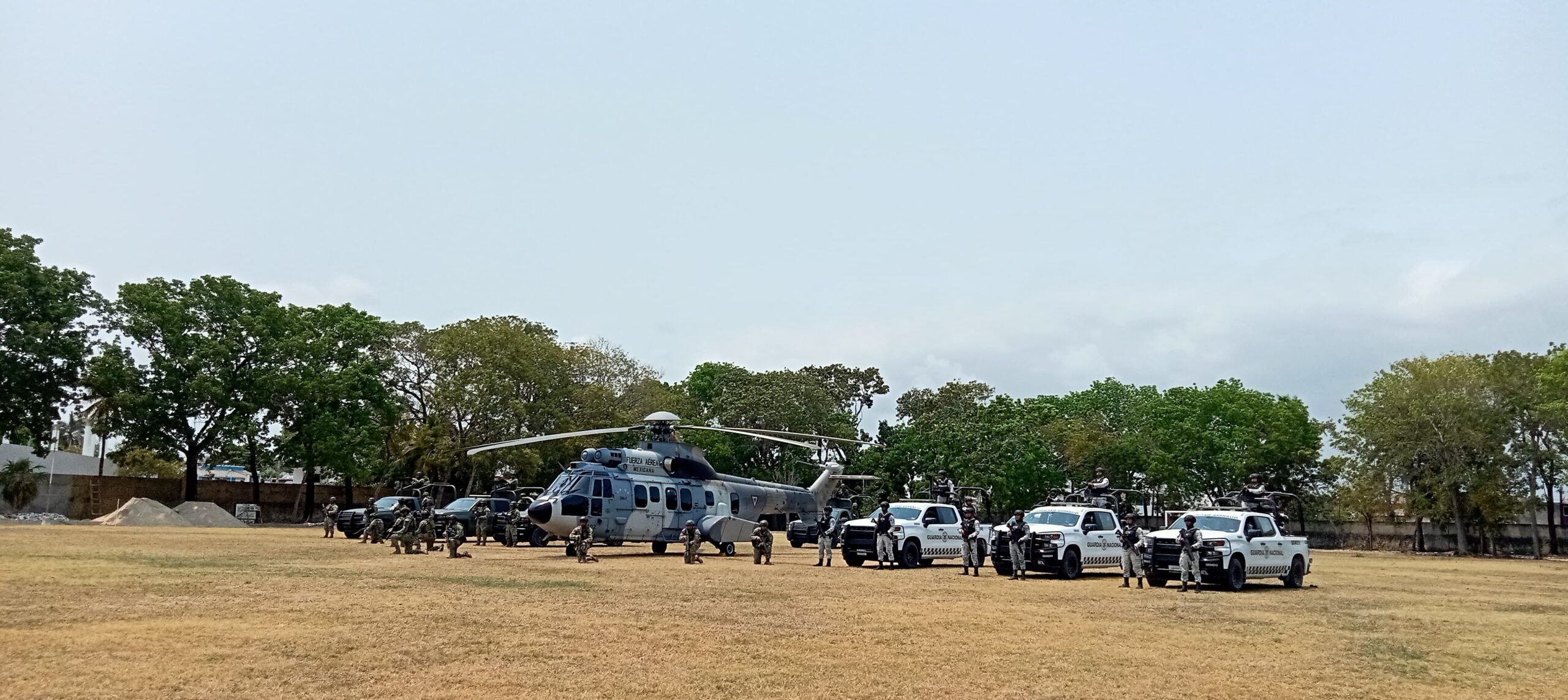 Ejército refuerza seguridad por aire y tierra en Chetumal