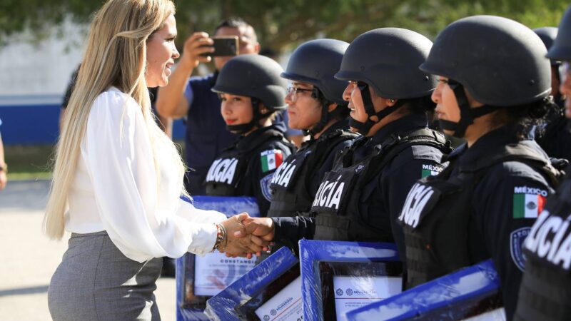 Consolida Lili Campos una policía equipada y eficiente