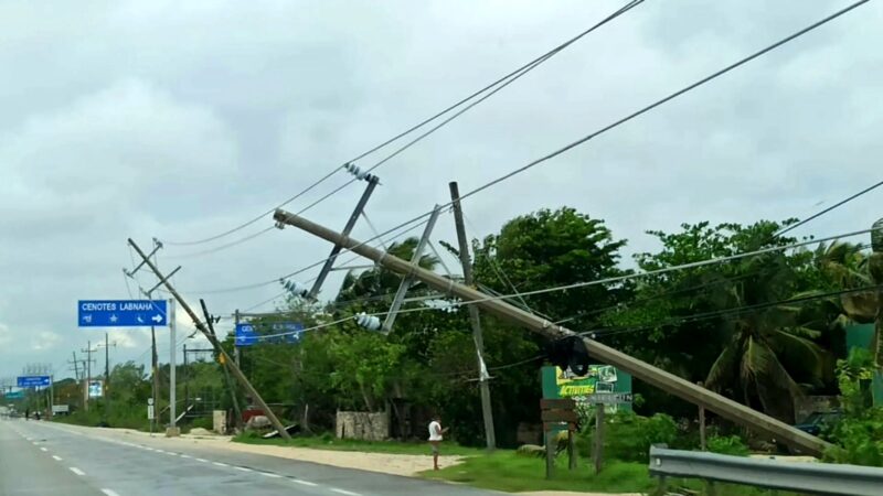 Se quedan sin luz 200 mil usuarios en la Península, por Beryl