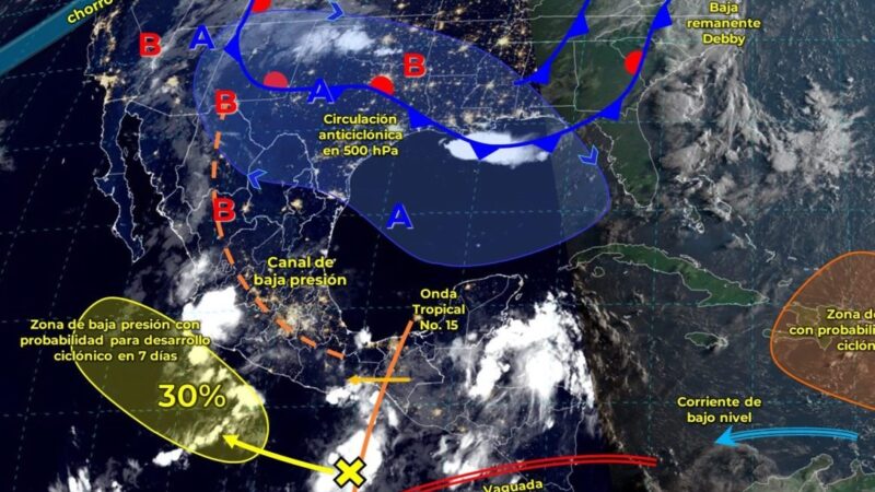 ¡Alista el paraguas! Onda tropical número 15 traerá lluvias