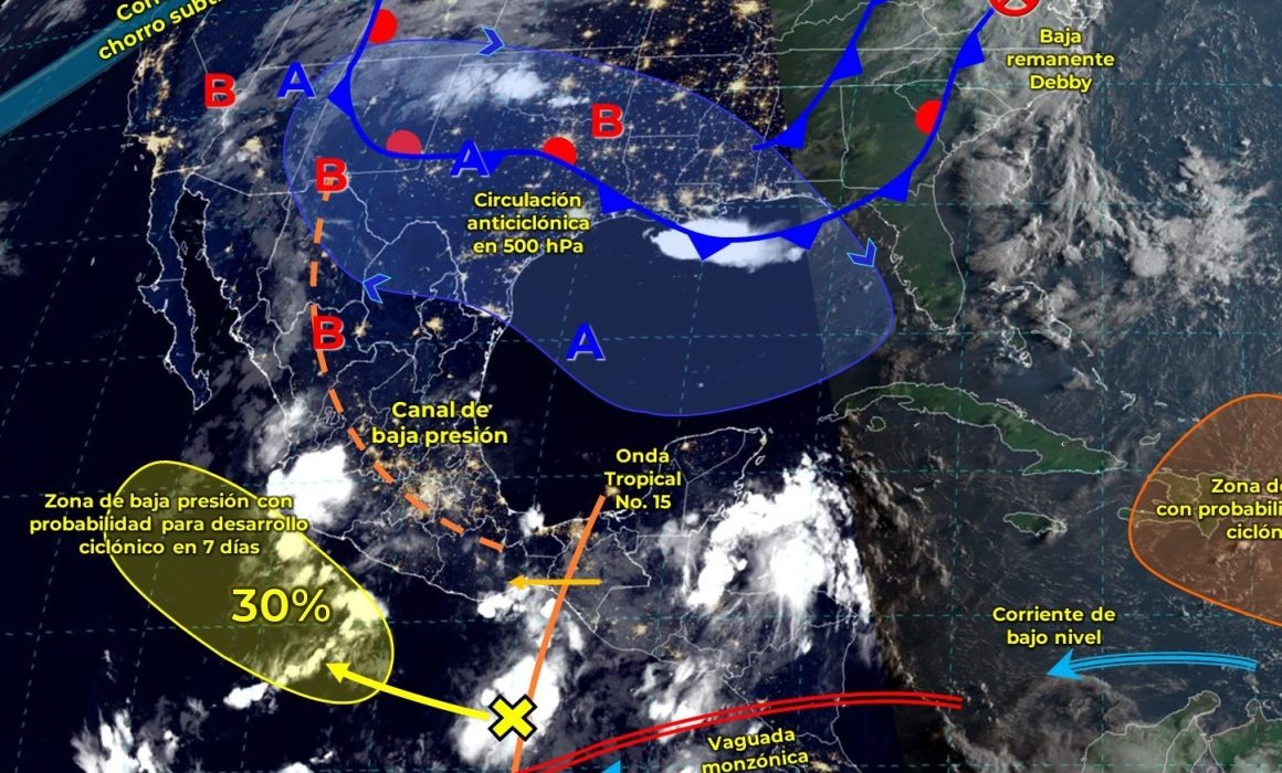 ¡Alista el paraguas! Onda tropical número 15 traerá lluvias