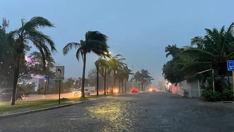 Opera “a medias” el transporte en Cancún durante paso de “Helene”