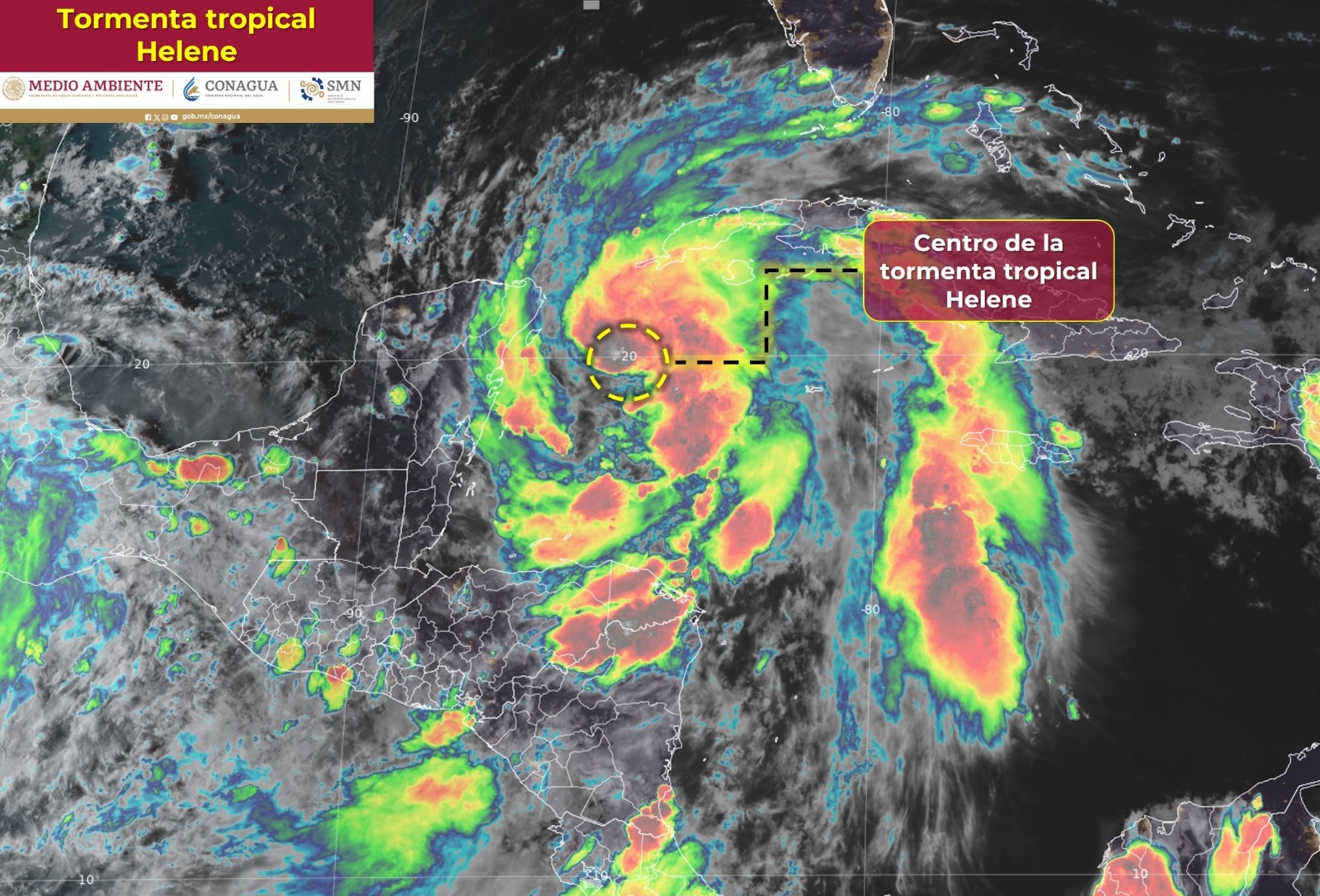 Suspenden clases en 7 municipios de Quintana Roo por “Helene”