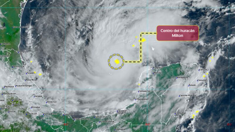 Huracán “Milton” ya es categoría 5; se acerca a la Península