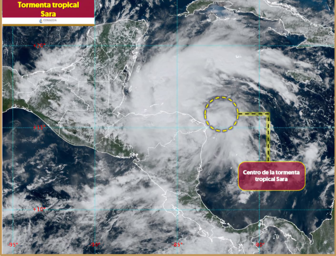 ¡Cuidado! Se forma la tormenta tropical “Sara” en el Caribe