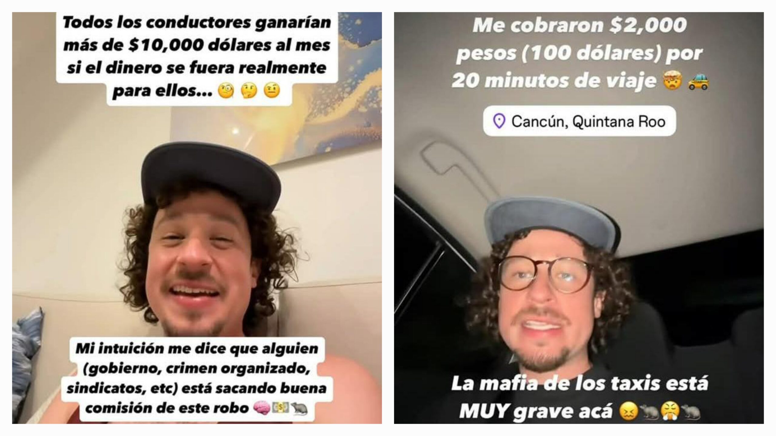 Luisito Comunica denuncia cobro excesivo de taxi en Cancún