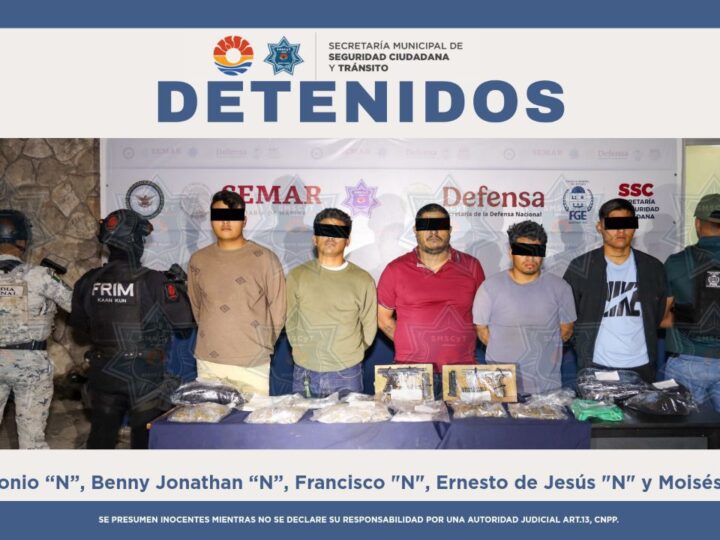 Golpe al narcomenudeo: cae objetivo prioritario en Cancún