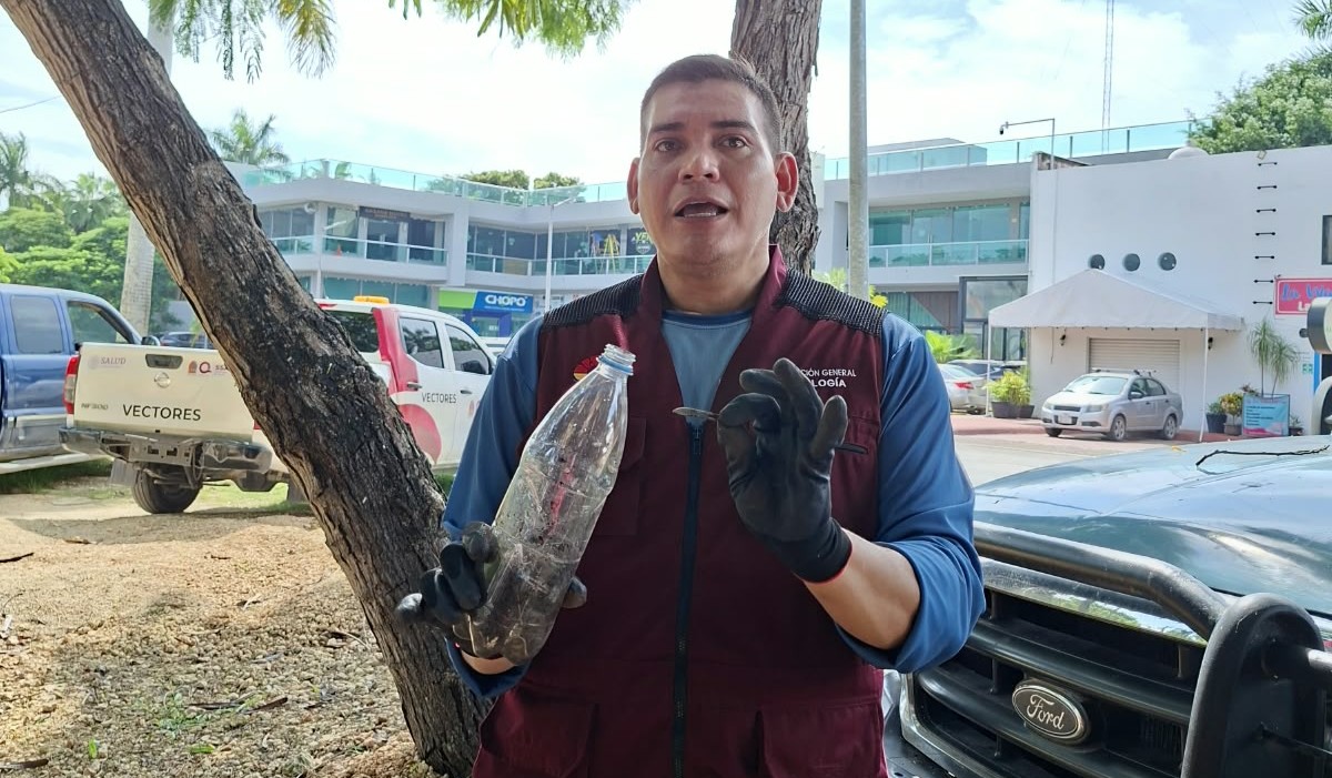 Agujas y bisturíes aparecen en parque de Cancún