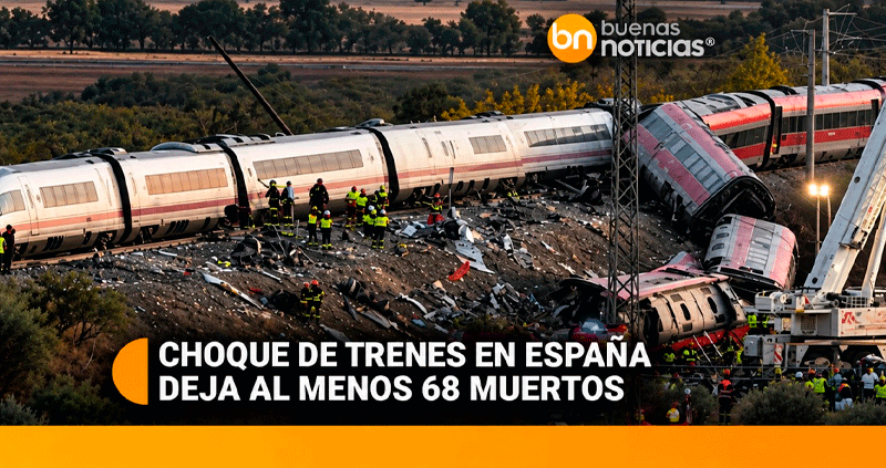 Choque de trenes en España deja al menos 68 muertos
